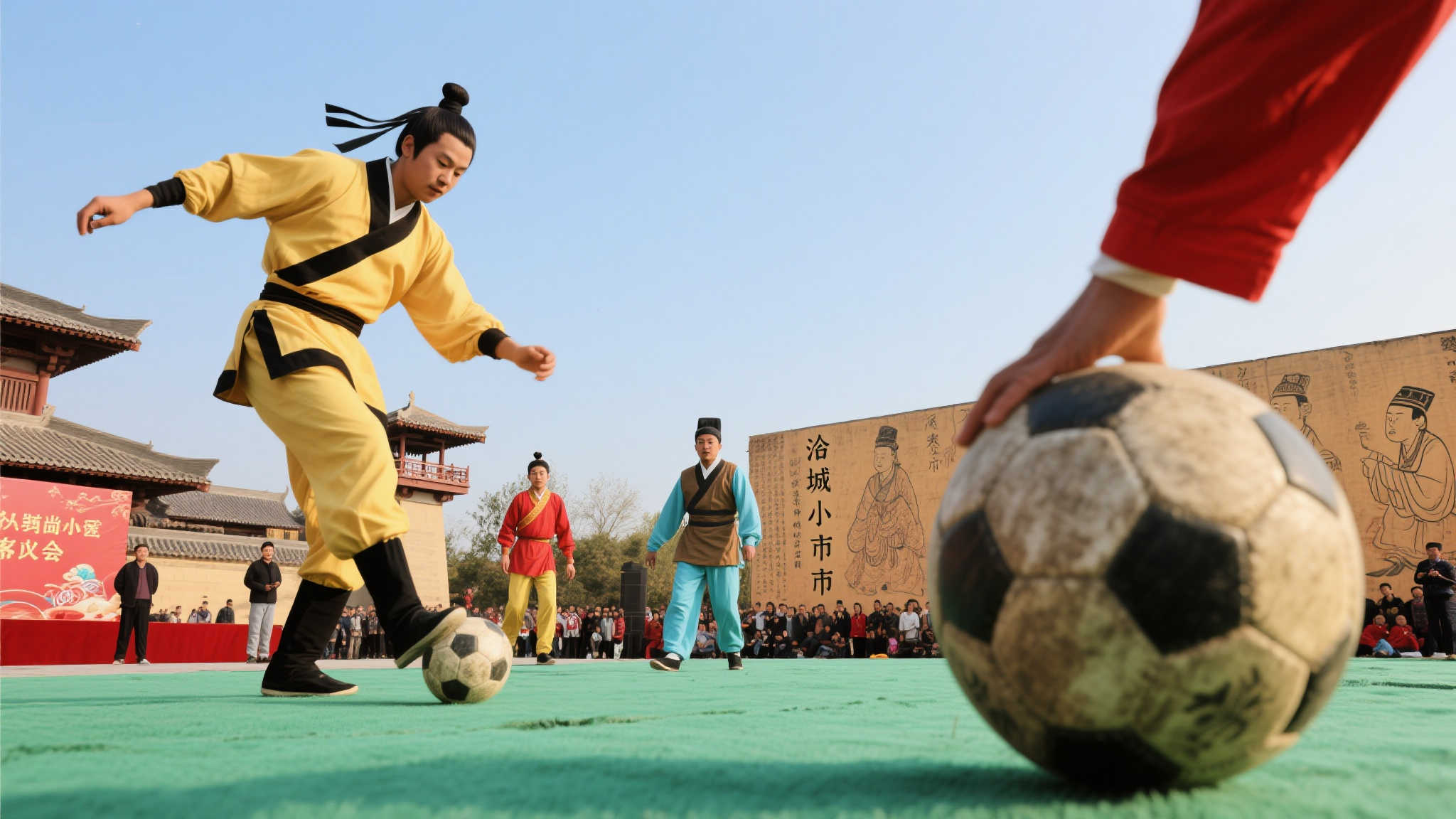 淄博蹴鞠惊艳亮相欧洲冠军联赛